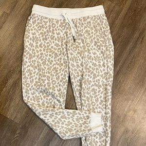 Leopard print joggers
